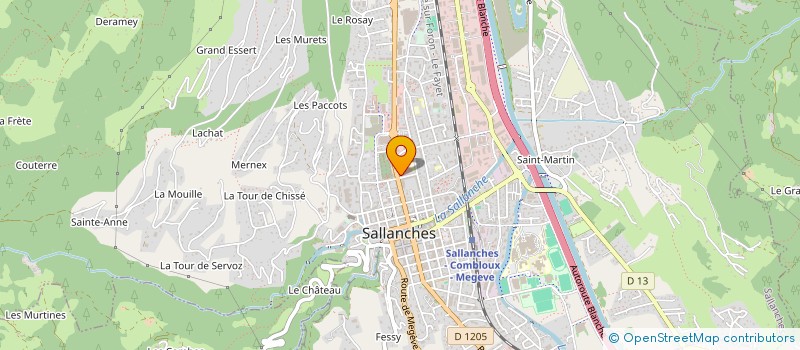 localisation de l'entreprise TRIDOC  SALLANCHES