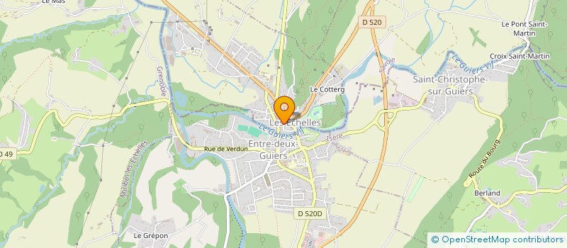 localisation de l'entreprise TRIDON à LES ECHELLES