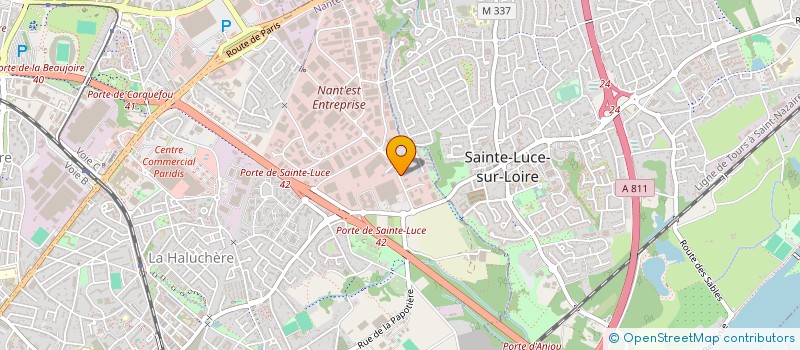 localisation de l'entreprise TRIDYN à NANTES