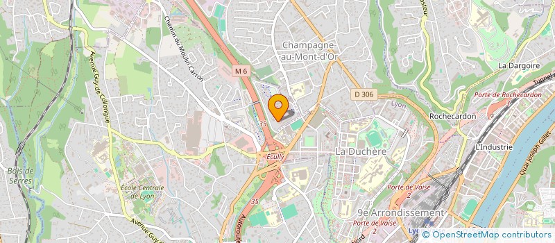 localisation de l'entreprise TRIE LOGISTICS à ECULLY