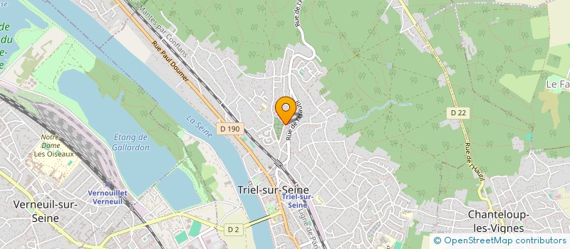 localisation de l'entreprise TRIEL, COTE JARDINS  TRIEL-SUR-SEINE