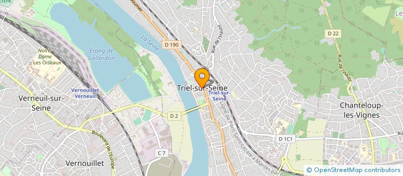 localisation de l'entreprise TRIEL ESCRIME à TRIEL-SUR-SEINE