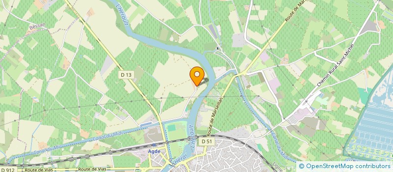 localisation de l'entreprise TRIEURS A FACON DE FRANCE à AGDE