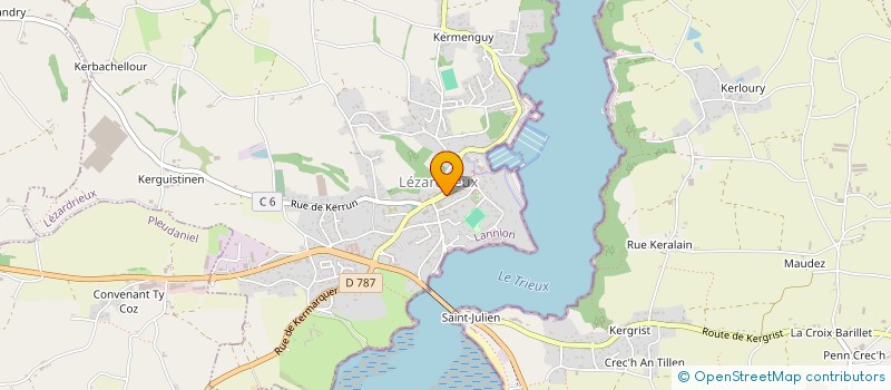 localisation de l'entreprise TRIEUX SUBAQUA 22  LEZARDRIEUX