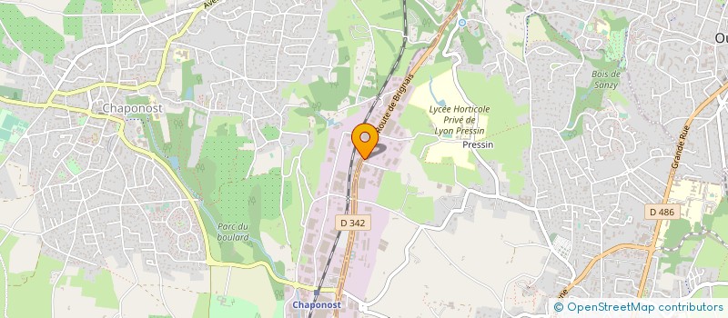 localisation de l'entreprise TRIEVAC RECYCLAGE  SAINT-GENIS-LAVAL