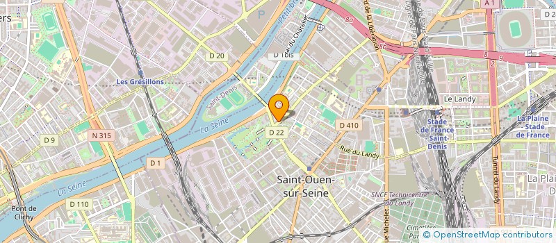 localisation de l'entreprise TRIEX à SAINT-OUEN-SUR-SEINE