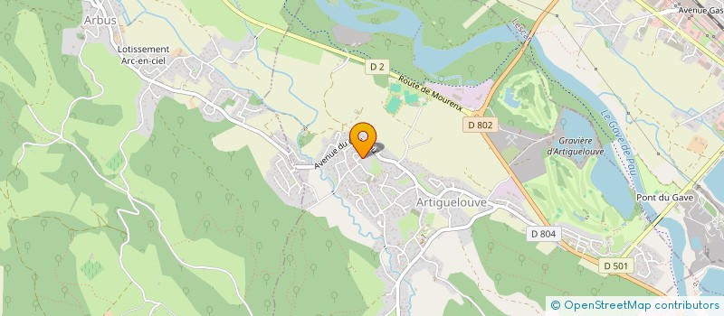 localisation de l'entreprise TRIFFON  ARTIGUELOUVE