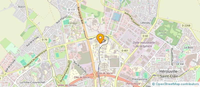 localisation de l'entreprise TRIFIDE TROIS  CAEN
