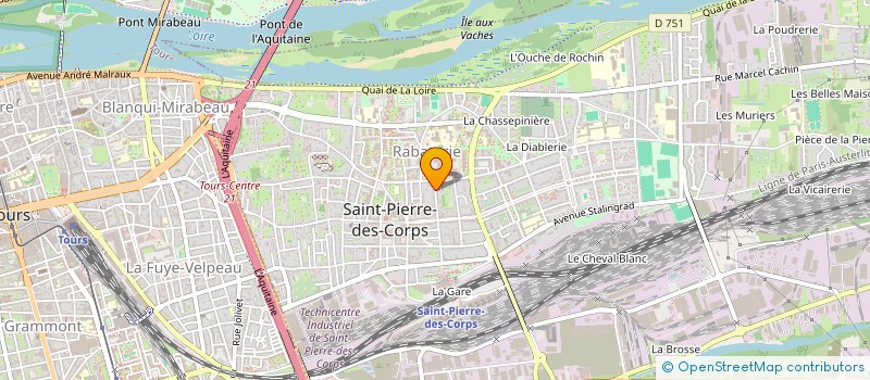 localisation de l'entreprise TRIFOLIUM  SAINT-PIERRE-DES-CORPS