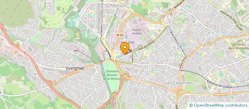 localisation de l'entreprise TRIFORCE à MONTPELLIER