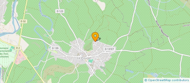 localisation de l'entreprise TRIFOUILLE  LE POUGET