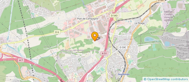localisation de l'entreprise TRIGALCO à LES PENNES-MIRABEAU