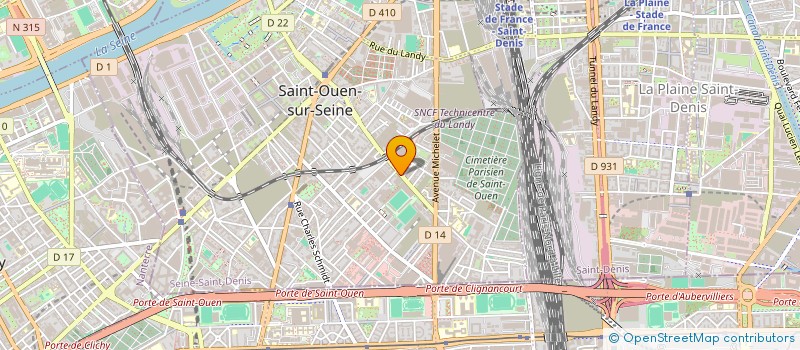 localisation de l'entreprise TRIGILOG à SAINT-OUEN-SUR-SEINE