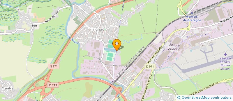 localisation de l'entreprise TRIGNAC TENNIS DE TABLE  TRIGNAC