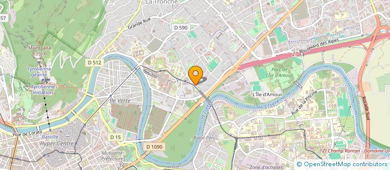 localisation de l'entreprise TRIGNAT GESTION à LA TRONCHE
