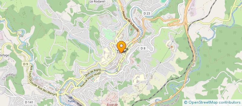 localisation de l'entreprise TRIGO à TULLE