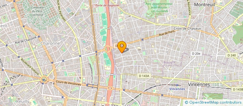 localisation de l'entreprise TRIGON à MONTREUIL