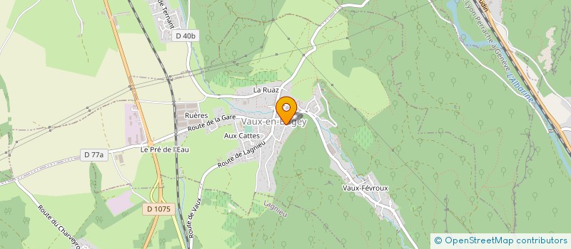 localisation de l'entreprise TRIGON à VAUX-EN-BUGEY