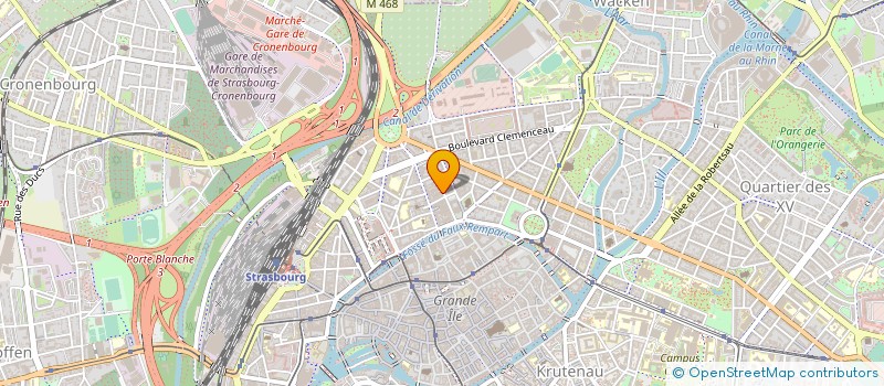 localisation de l'entreprise TRIGONE  STRASBOURG