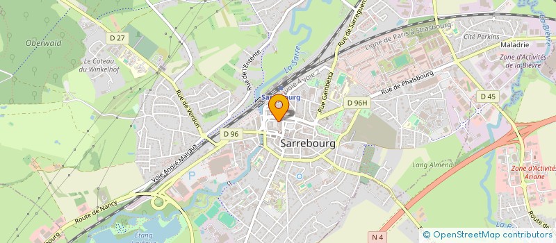 localisation de l'entreprise TRIGONE à SARREBOURG