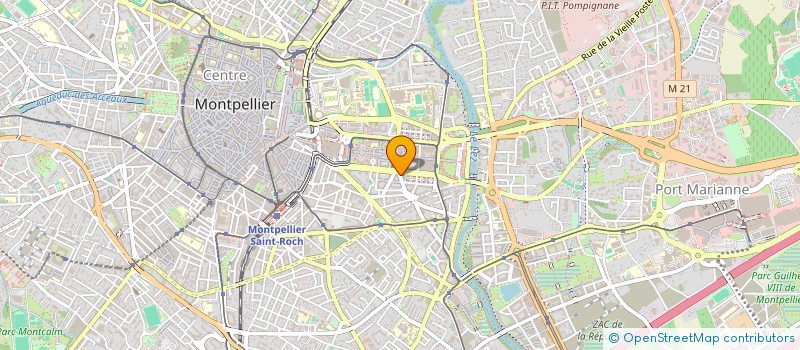 localisation de l'entreprise TRIGONE à MONTPELLIER