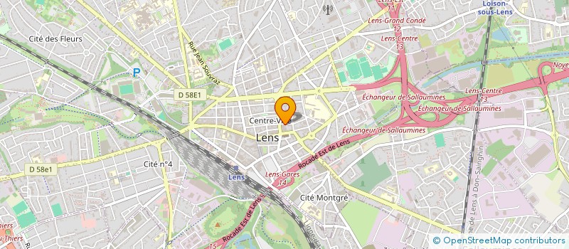 localisation de l'entreprise TRIGONE CONSEIL ARTOIS à LENS