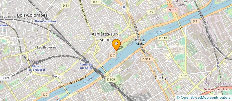 localisation de l'entreprise TRIGONE SARL à ASNIERES-SUR-SEINE