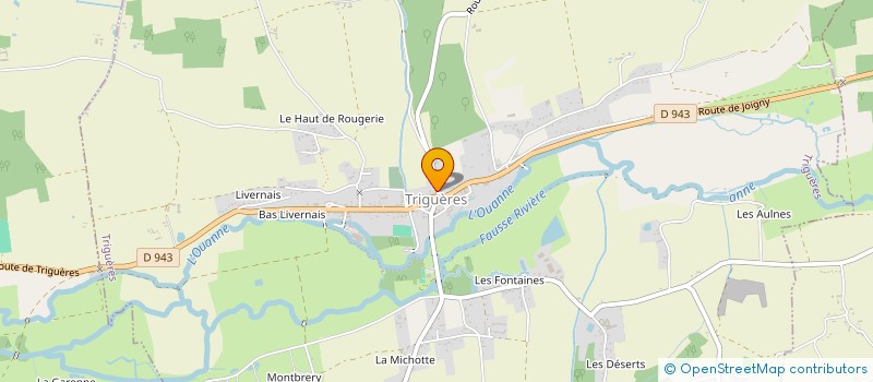 localisation de l'entreprise TRIGUERES ALIMENTATION à TRIGUERES