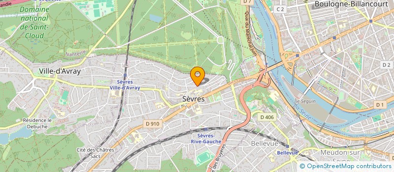 localisation de l'entreprise TRIIGGER à SEVRES