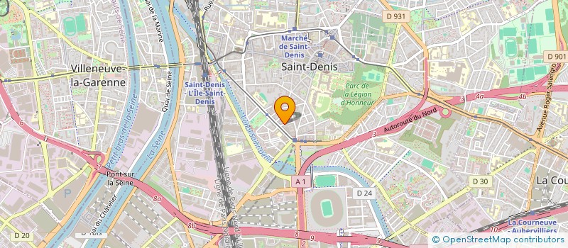localisation de l'entreprise TRILED ELEC à SAINT-DENIS
