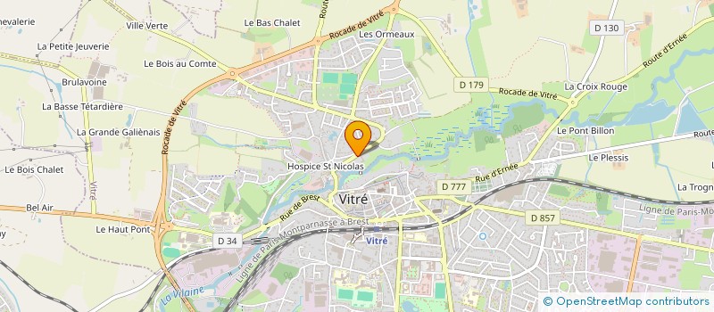 localisation de l'entreprise TRILHEUDE  VITRE