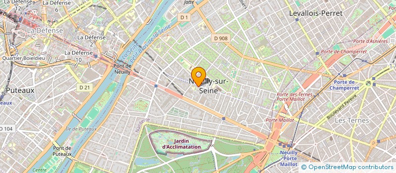 localisation de l'entreprise TRILOGIA  NEUILLY-SUR-SEINE