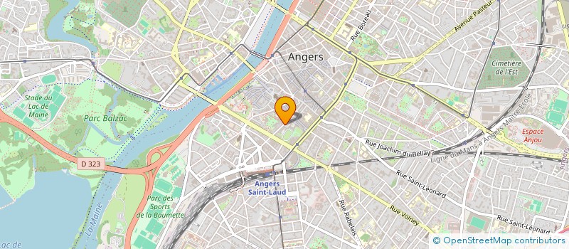 localisation de l'entreprise TRILOGUE DESIGN  ANGERS