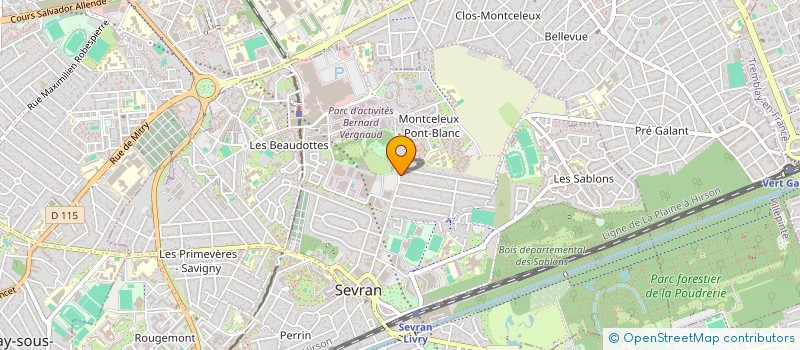 localisation de l'entreprise TRIM  SEVRAN