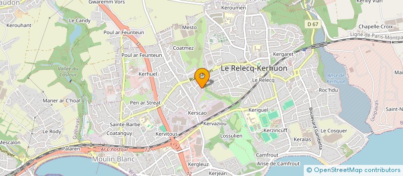 localisation de l'entreprise TRIMA à LE RELECQ-KERHUON