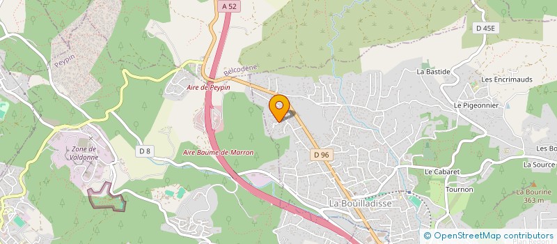 localisation de l'entreprise TRIMALI  LA BOUILLADISSE