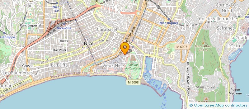 localisation de l'entreprise TRIMARAN à NICE