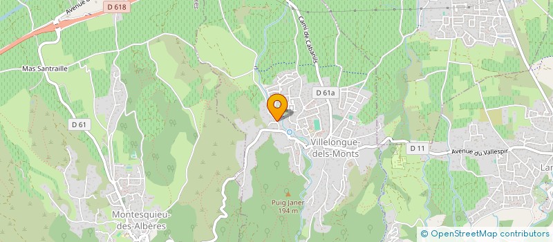 localisation de l'entreprise TRIMARO  VILLELONGUE-DELS-MONTS