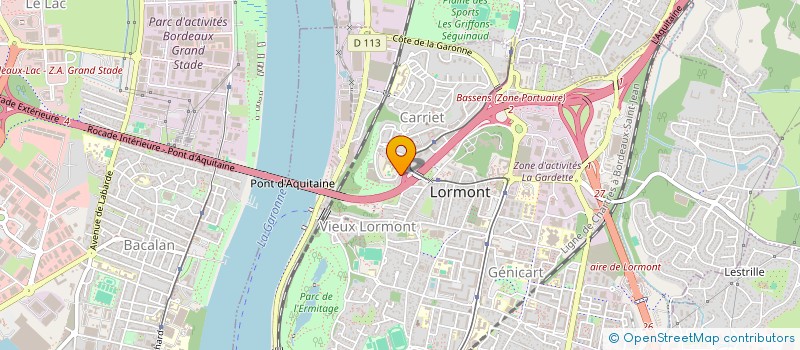 localisation de l'entreprise TRIMAT à LORMONT