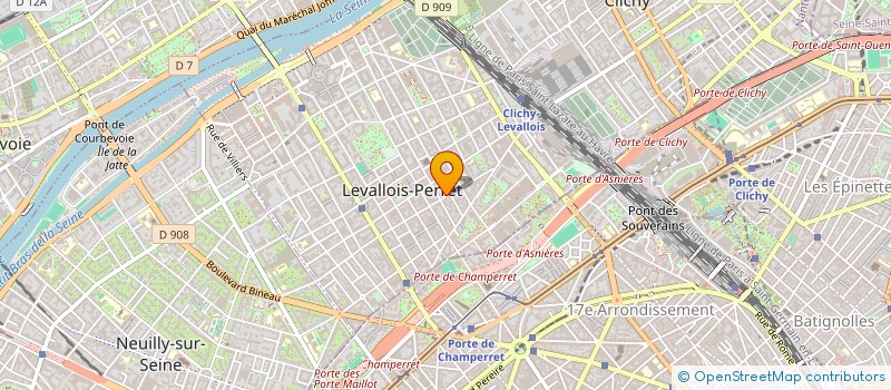 localisation de l'entreprise TRIMBOLI à LEVALLOIS-PERRET