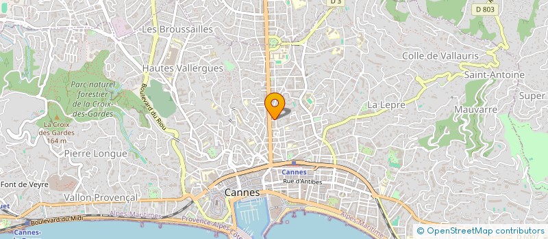 localisation de l'entreprise TRIMEY à CANNES