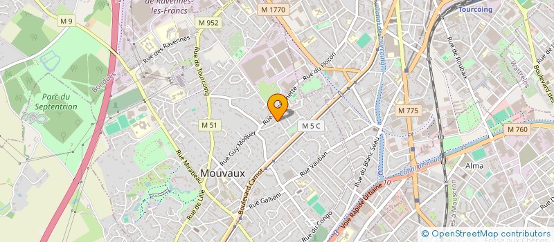 localisation de l'entreprise TRIMMO à MOUVAUX