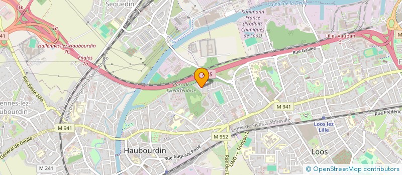 localisation de l'entreprise TRIMOBE.NORD  HAUBOURDIN