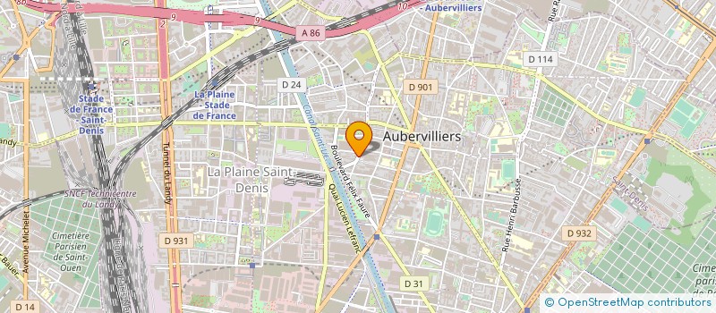 localisation de l'entreprise TRINACRIA  AUBERVILLIERS