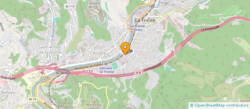 localisation de l'entreprise TRINAZUR à LA TRINITE