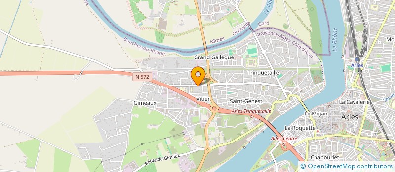 localisation de l'entreprise TRINCAM à ARLES