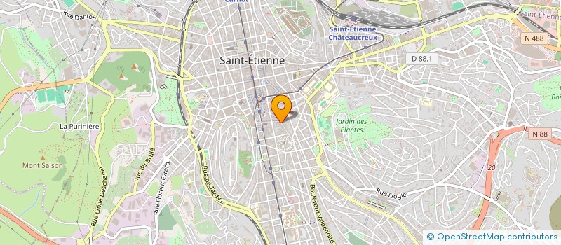 localisation de l'entreprise TRINCAMP  SAINT-ETIENNE