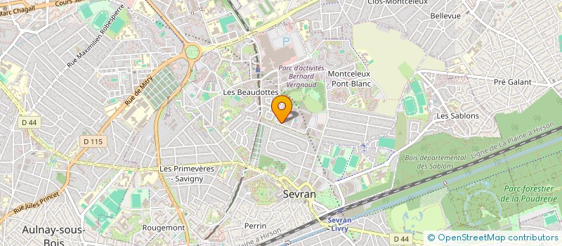 localisation de l'entreprise TRINEO à SEVRAN