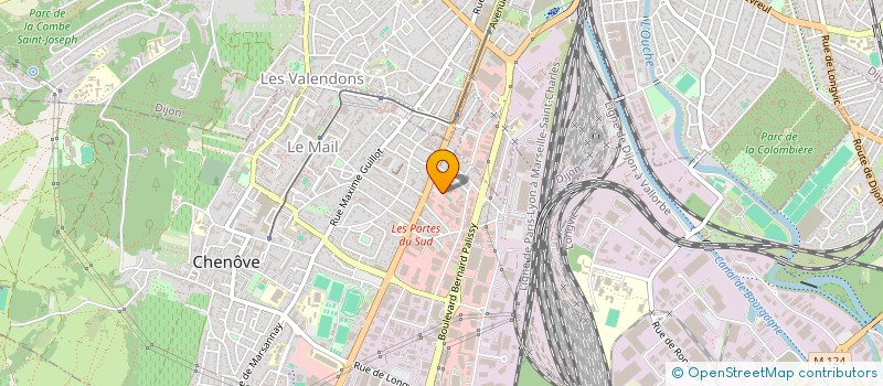 localisation de l'entreprise TRINEO à CHENOVE