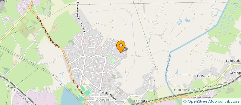 localisation de l'entreprise TRINES  DONGES